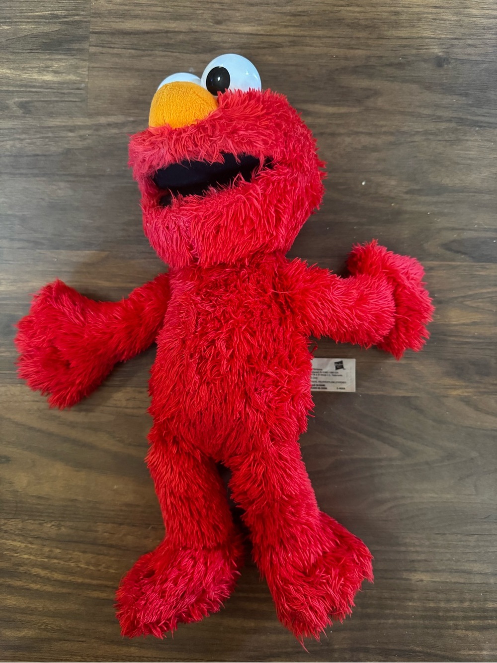 Sesame Street Red Plush Elmo with Orange Nose and White Eyes